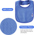 12 Pack Terry Drool Cotton Bibs, Unisex Baby Bibs with Waterproof Fiber Filling for Feeding and Teething