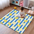 EtherSpher 1-Piecing foldablummy 50'' 50''alfombras Blue White Striped Fruit Lemon Large Non-Slip Thick Play mat