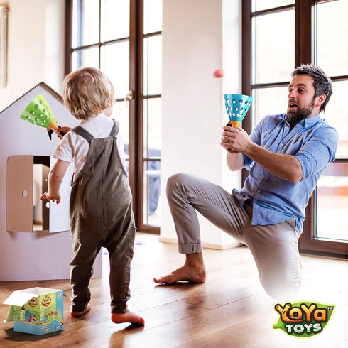 YoYa Toys Pop and Catch Ball Game - Sports & Outdoor Play Toys for Kids Ages 8-12 - Exciting Yard Activities - Perfect
