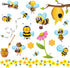 RW-1061 3D Bee Wall Decals, Cartoon Animals Stickers, DIY Removable Wall Art Decor for Kids Nursery