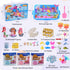 3.3lb 3-8 Volmop Sensory Bin for Girl, Play Sand Art Kit with Sandbox, Color Sand, Mermaid Tactile Sensory, Christmas