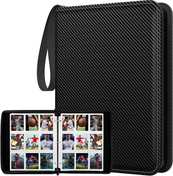Premium 720 Double Sided Pocket Trading Card Binder, 9 Pocket, Collectible Card Albums for MTG, TCG, Sports Cards