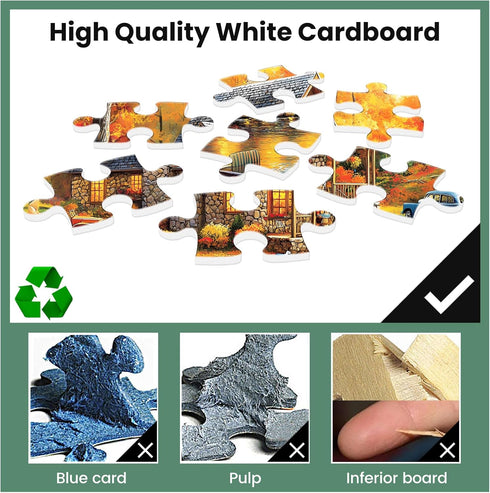 WSCXSC 300 300 20.5x15IN Piece Puzzles for Adult Jigsaw Puzzles Yellow Forest Boat Puzzle Pieces Jigsaw Puzzles