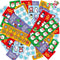 ArtCreativity Christmas Stickers for Kids - 100 Sheets with 1200 Holiday Stickers Assortment - Bulk Party Favors