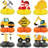 Threan 9 Pieces Construction Party Centerpieces Honeycomb Car Truck Zone Centerpieces 3D