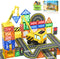 Magnetic Tiles Construction Toys with Crane, Road Pieces, Truck Magnetic Blocks for Kids Ages 3-8, STEM Building