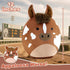 12" PEACH CAT Original Appaloosa Horse Stuffed Animal Cute Horse Plush Soft Plushies Toys Gifts for Kids Adults Brown