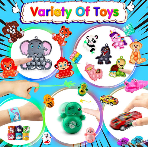 1000 PCS Party Favors for Kids - Fidget Toys Bulk, Goodie Bags Stuffers, Birthday Gifts, Classroom Prize Toys