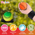 Neon Reactive Wrist Baseballs - 6 Pack Practice Sports Balls for Kids Outdoor Fun, Spring Training Party Favor Gift