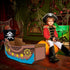 Eaasty Coloring Pirate Ship Cardboard Boat Playhouse for Kids Crafts DIY Large Kids Outdoor Playhouse Toy for Toddlers