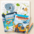 Set 3 48 ZICOTO Fun Coloring Books for Kids of Exciting Dinosaur, Space & Trucks Coloring Book for Boys Ages Easy