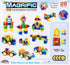 Cra-Z-Art Magrific 3D Magnetic Blocks, 28 Piece Set, Colorful Magnet Building Tiles with 3D Blocks and Vehicle Wheels