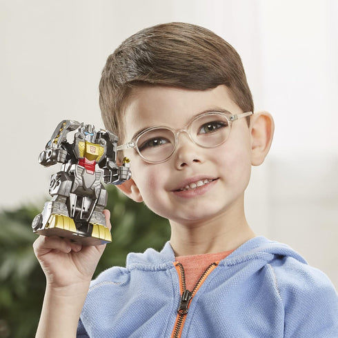 Transformers Classic Heroes Team Grimlock Converting Toy, 4.5-Inch Action Figure for Kids Ages 3 and Up