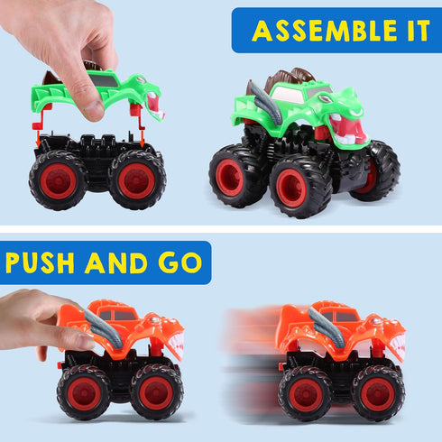 JOYIN Kids Craft Kit, Build & Paint Your Own Monster Car Art & Craft Kit, DIY Toy Set for Kids