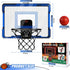 Basketball Hoop Indoor for Kids, Over The Door with LED Lighting & Audio Scoreboard, Mini Basketball Toys