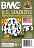 BMC Marx Plastic Army Men US Soldiers, 31pc OD Green WW2 Figures, Made in USA