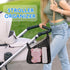 Cozy 2PCS) Stroller Side Bag - Bike/Stroller Organizer, Hook & Loop Easy Attach - Mesh Design, Non-Slip Straps, mom