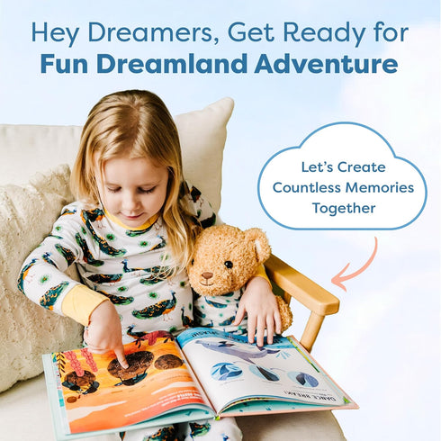 Zip N' Bear Zippy The Bear, Soft Plush Teddy Bear with Matching Unicorn Pajamas, Perfect Sensory Toy