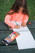eeBoo Solar System Fluorescent Double-Sided Color Pencils/Set of 6 for Doodling, Coloring, Sketching