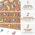 1 Set Wooden Arabic Alphabet Puzzle, Children's Montessori Educational Hand Grip Puzzle Game for Kids