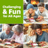 500 (23x15 Inches) Piece Jigsaw Puzzle for Adults Seniors Joyful Moments Heartwarming Porch Scene Laughing Friends