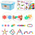 TOMYOU 200 Pieces Building Blocks - Kids STEM Toys Educational Discs Sets for Preschool Boys and Girls Aged 3+, Safe