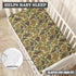 QINBEIDU 28"x52" Vintage Camo Green Fitted Crib Sheet Camouflage Retro Brown Army Standard Crib Mattress Fitted Sheet