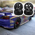 4pcs RC 5 Spoke Wheel Drift Tyre - Black Wheel Rims Replacement for WL 1/28 K969 K989 P929 RC Car