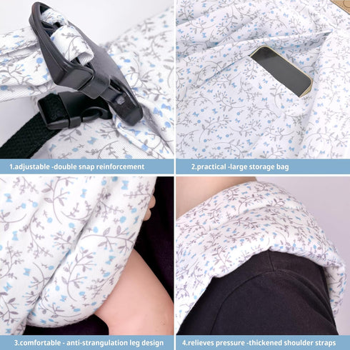40lbs CUBY Wrap Baby Sling Carrier, Baby Wraps Sling Carrier Adjustable Breathable Lightweight Easy to Wearing - Baby