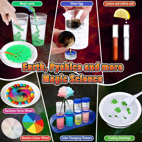 250 Experiments Kits for Kids - Science S.T.E.M Projects Scientific Toys for Boys Girls, Birthday Christmas Gift Ideas,