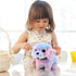Easfan Walking Puppy Stuffed Animal - Interactive Rainbow Dog with Barking, Tail Wagging, and Nodding Head, Educational