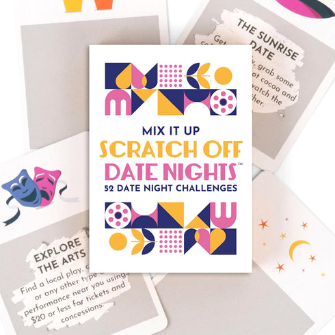 Mix It Up Scratch Off Date Night Ideas Deck - 52 Couples Dates, Gift Idea for Newlyweds, Bridal Shower