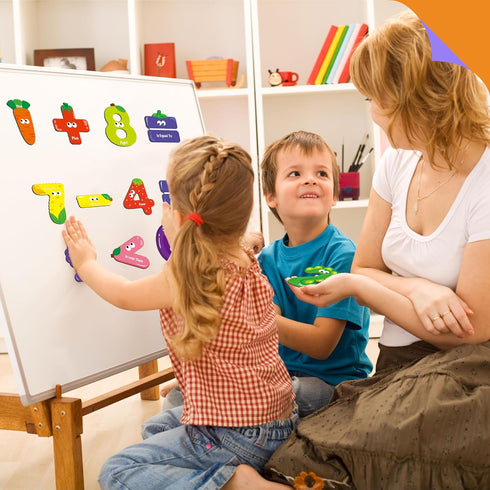 Magnetic Numbers & Math Symbols, Educational Learning Tool for Kids, 25PCS Magnets for Toddlers