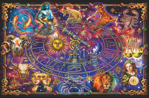 Ravensburger Zodiac 3000 Piece Jigsaw Puzzle, Enthralling Illustration, Custom Blueboard, Perfect Interlocking Fit,