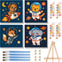 ajepon 4 Pack Paint by Numbers Kit for Kids with Frame - Animals