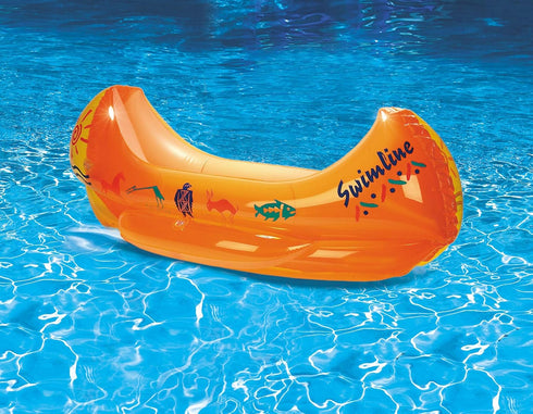 SWIMLINE Swimming 46" Inflatable Pool Float Ride-On Mattress Lounger Raft Fun Poolside Relaxation for Crew, Canoe