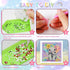 xackcme 4-8-12, Package (7x7 inch) Elephant Diamond Art Painting Kits for Kids with Frame, Animal Diamond Art for Kids