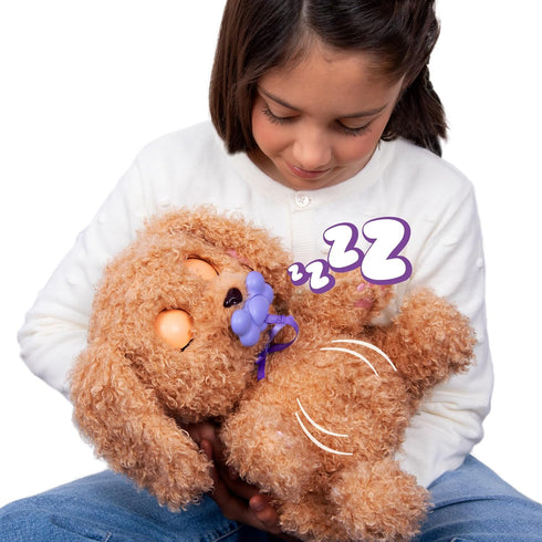 BABY PAWS Backpack 15+ 4+ - Interactive Labradoodle Plush Toy Puppy & Carrier, with Sounds & Reactions, Gifts for Kids