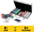Cardinal Classics 300-Piece Poker Set - Aluminum Carrying Case, Professional Weight Chips, Casino Game for Ages 8+