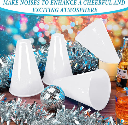 Woanger 12 Pieces Cheer Megaphone, Plastic Noisemaker for Party Favors and Sports Events