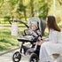 YATFRIK Quilted Baby Wipe Holder Floral Diaper Pouch Portable Quilted Wipes Bag for Car, Stroller