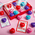 36 Packs JOYIN Heart Shape Stress Ball with Cards Stress Relief Fidget Toy for Valentine Party Favors, Classroom Prize
