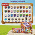 EWED 200PCS 3+ Magnetic Blocks - Easter Toys for Kids, Magnetic Building Blocks Cubes Tiles, Stacking Magnets School