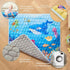 Lucakuins 50" 50" Baby Play Mat, X Playpen Mat Premium Foam Baby Floor Play Mats, Foldable Thick One-Piece Crawling