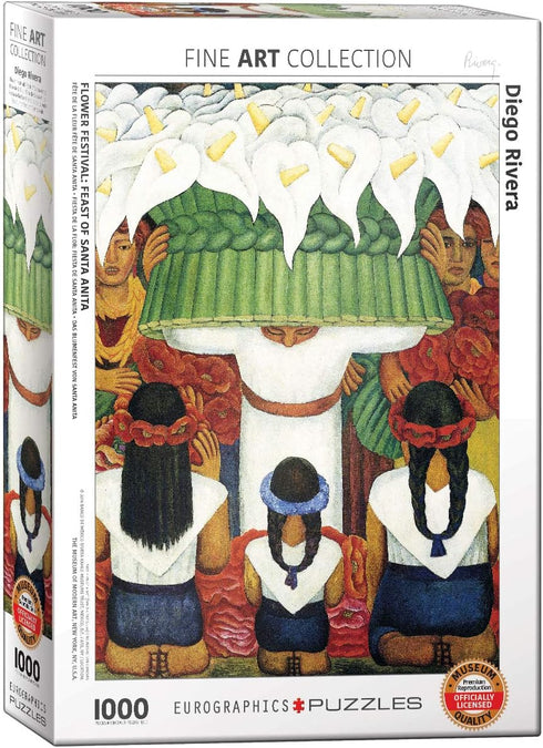 EuroGraphics Flower Festival by Diego Rivera Puzzle, 1000 Piece