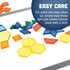Constructive Playthings Translucent Pattern Blocks, STEM Toys, Light Table Manipulatives, Set of 147 Blocks