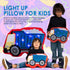 Unicorns & Robots Light Up Pillow for Kids, Plush Led Night Light for Boys and Girls, Oeko TEX Certified, Toddlers