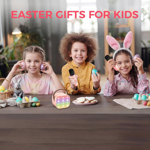 YLL 2 3, 4, 5, 6, 7, 8, 9, 10+ Mini Karaoke Machine for Kids Adults, Portable Bluetooth Speaker with Wireless