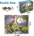 LELEMON Puzzles for Kids Ages 4-8,Dinosaur 100 Piece Puzzles for Kids,Educational Kids Puzzles Jigsaw Puzzles in a Metal Box,Children 100 Piece Puzzle Games Puzzle Toys for Girls and Boys