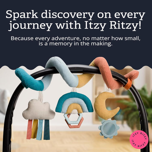 0 Itzy Ritzy Spiral Car Seat & Stroller Activity Toy - Stroller & Car Seat Toys for Ages Months and Up - Hanging Toys